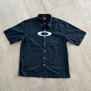 Oakley emboidered button down shirt - Black L